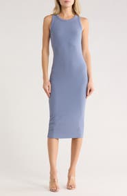 L'AGENCE Racerback Midi Dress