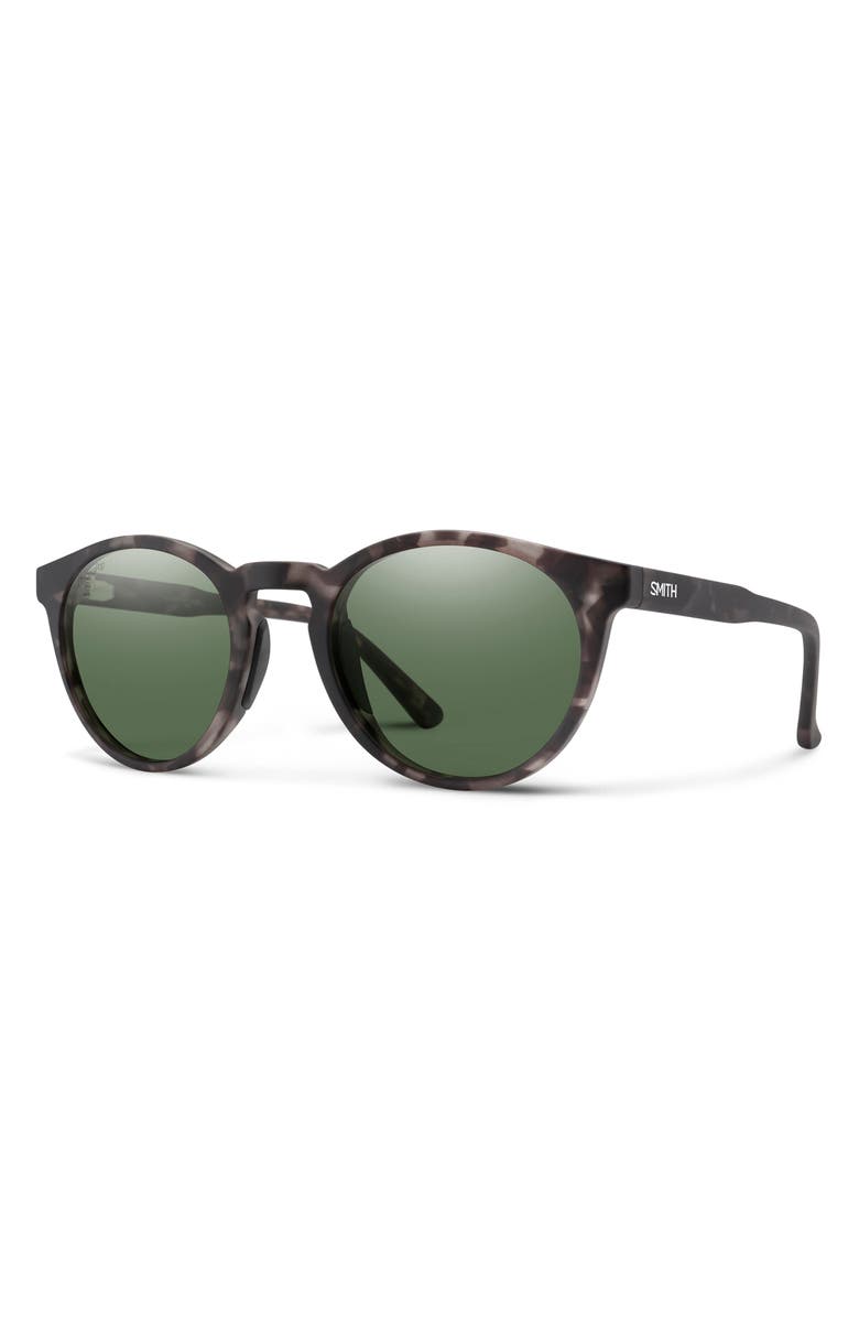 Smith Westward 54mm ChromaPop<sup>™</sup> Polarized Round Sunglasses, Alternate, color, Gray Tortoise / Gray Green