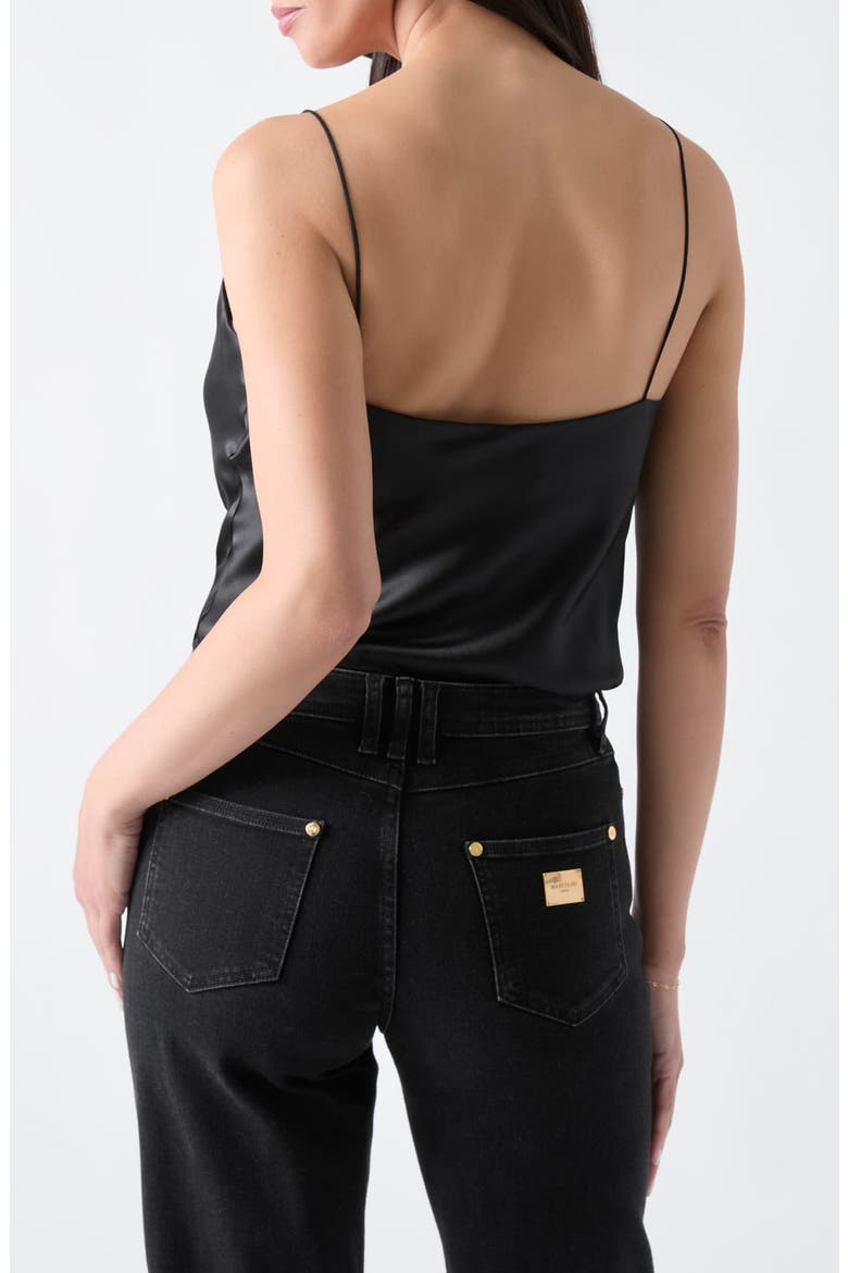 New Denise Stretch Silk Camisole, Alternate, color, JBLACK-BLACK