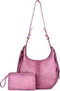 OLD TREND Hydrangea Large Vintage Ombre Shoulder Bag