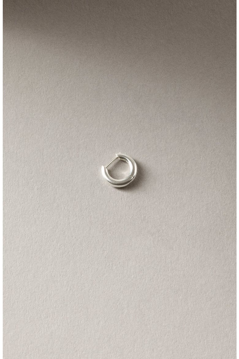 Polished Mini Hoop Silver, Main, color, Silver