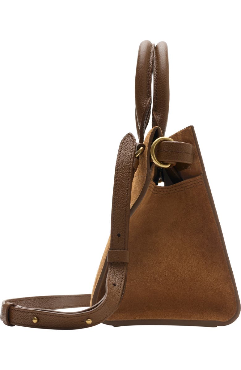 Burberry Mini Cotswolds Tote, Alternate, color, Hazel Brown