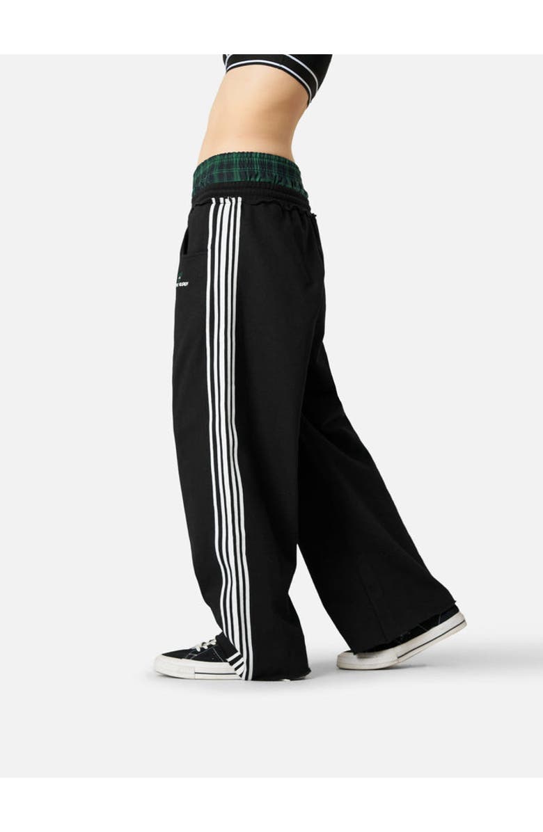 AELFRIC EDEN Double Waist Baggy Sweatpants, Alternate, color, Black