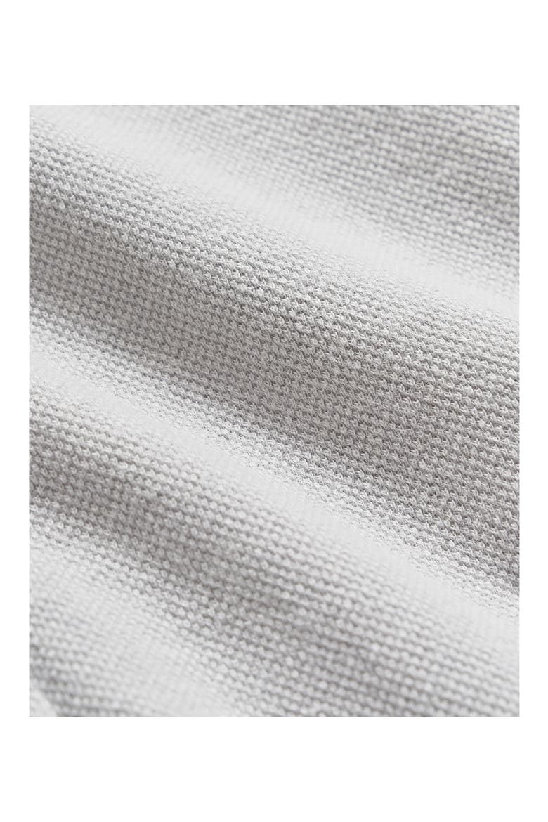 Yellowhammer Cotton & Linen Knit Button-Up Shirt, Alternate, color, SILVER