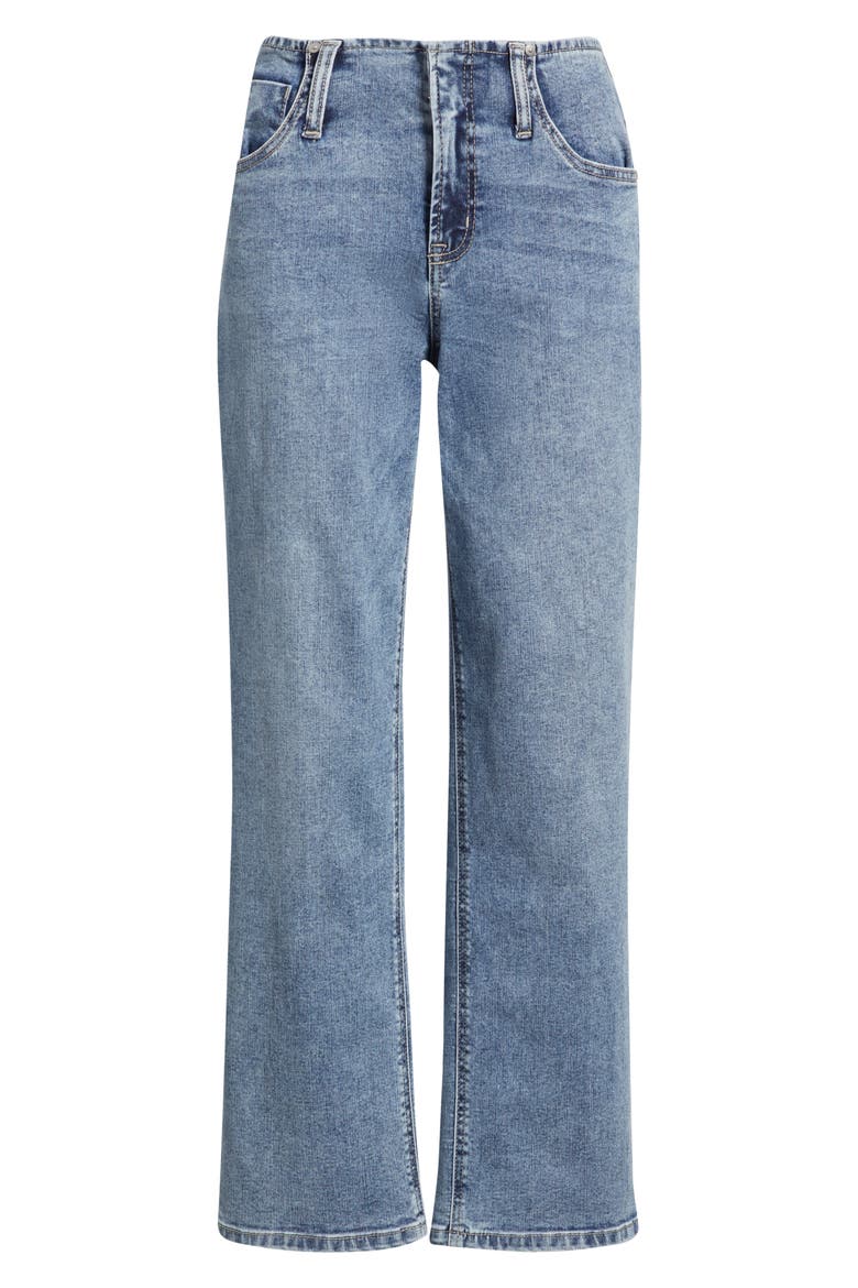 Bandless Straight Leg Jeans, Alternate, color, INDIGO