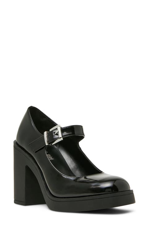 Daphne Mary Jane Faux Leather Pump
