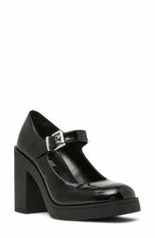 Daphne Mary Jane Faux Leather Pump