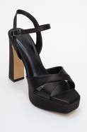 Prologue Shoes Yulia Cross-Strap Platform Heel Sandal