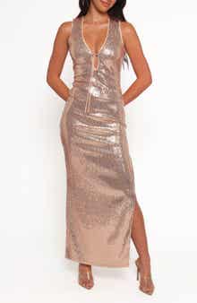 Petal & Pup Blaise Sequin Maxi Dress