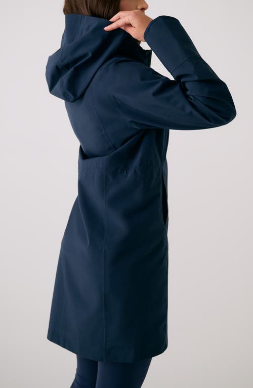 Lole Element Long Windproof Rain Jacket In Blue