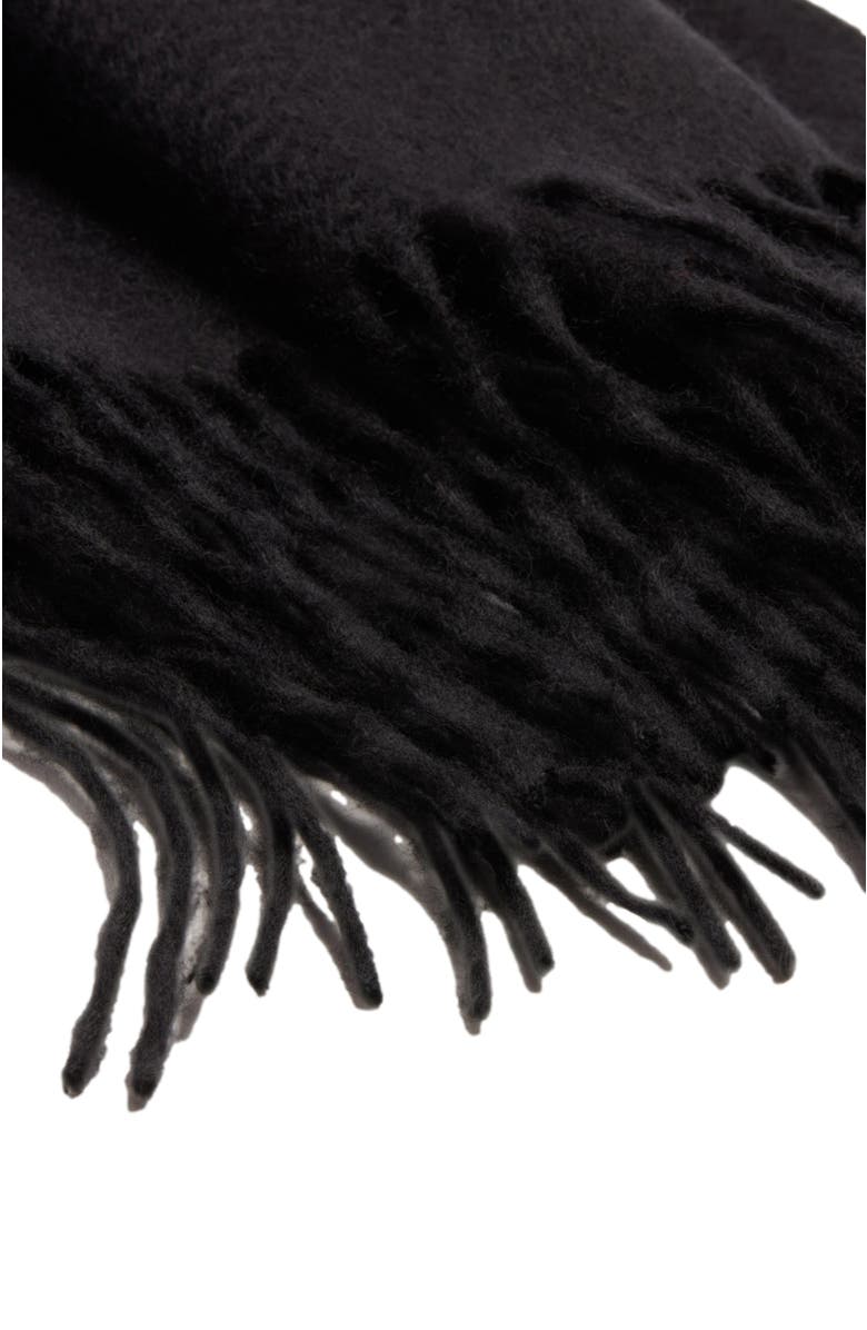 Italic Cleo Cashmere Scarf, Alternate, color, Black