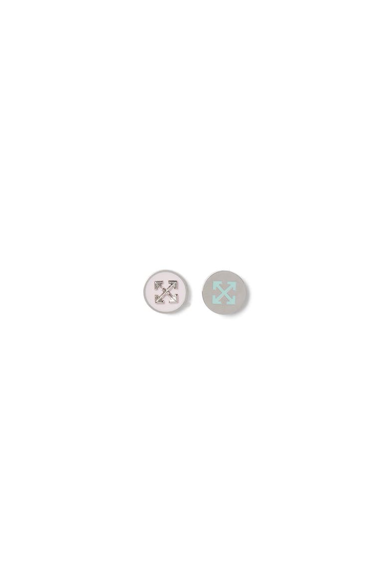 Women's Silver Arrow Button Studs Earrings, Main, color, Silver