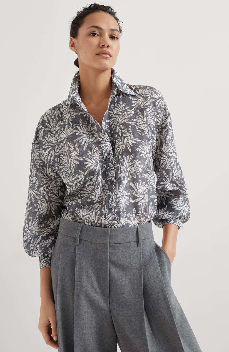 Brunello Cucinelli Pongee shirt, Alternate, color, 