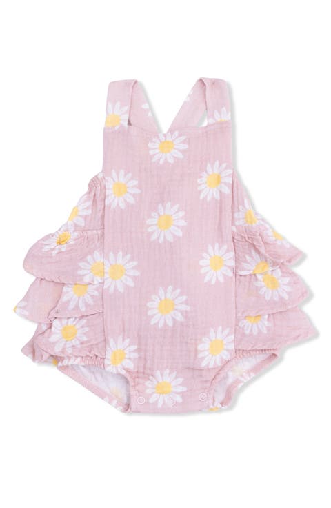 Caitlyn's Daisy Organic Cotton Muslin Romper