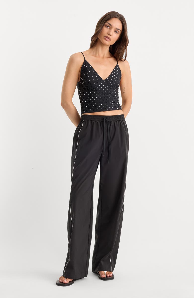 Good American The Weightless Sculpting Modern Tank, Alternate, color, Mini Dot Black