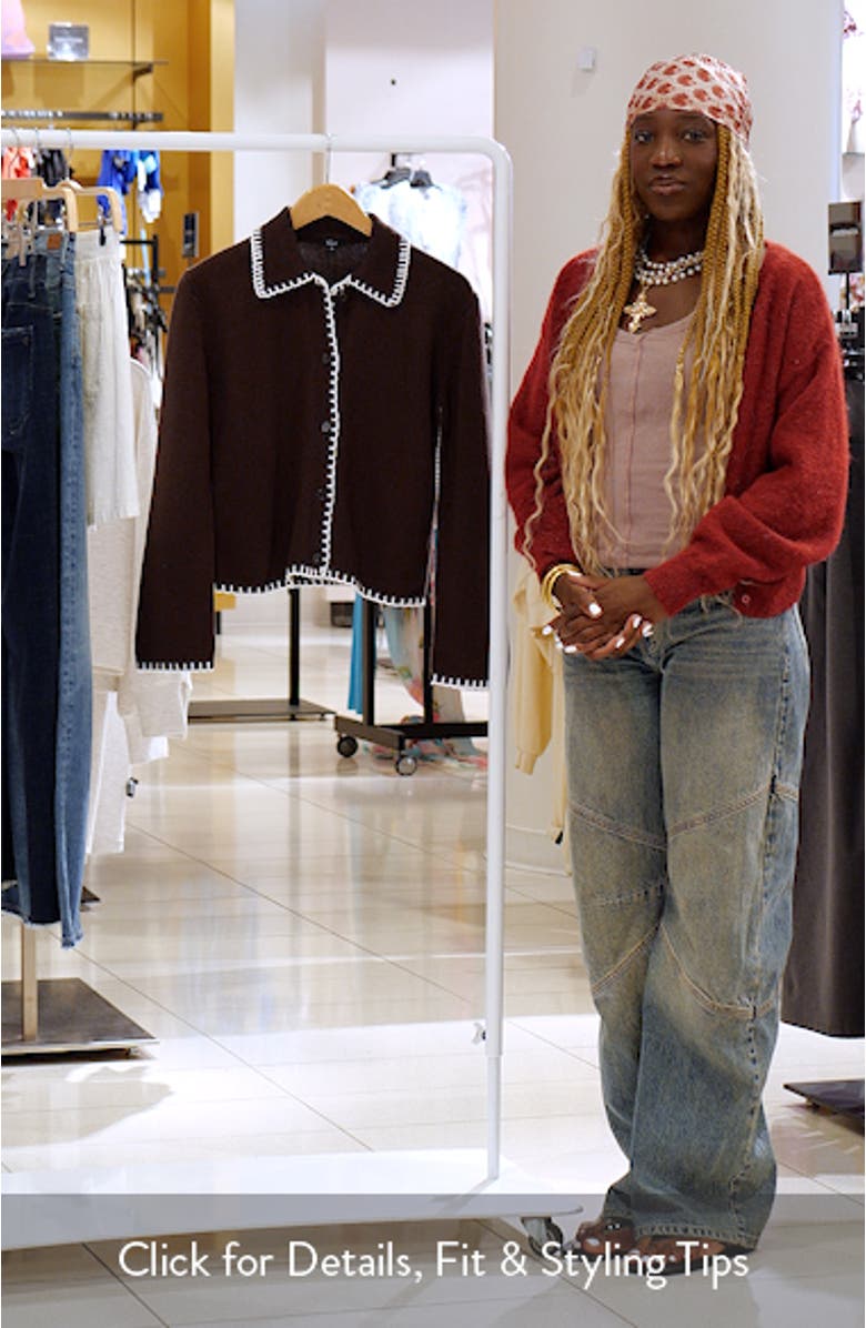 Rayleen Collar Cotton Cardigan, sales video thumbnail