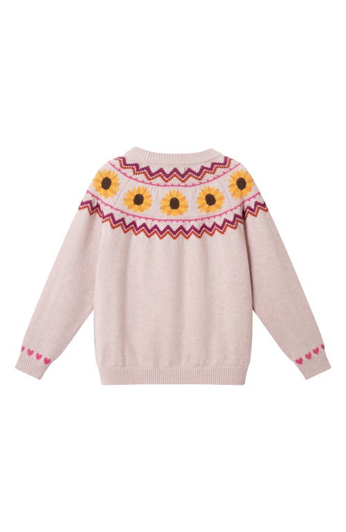 Andy & Evan Kids' Sunflower Sweater & Skirt Set In Pink