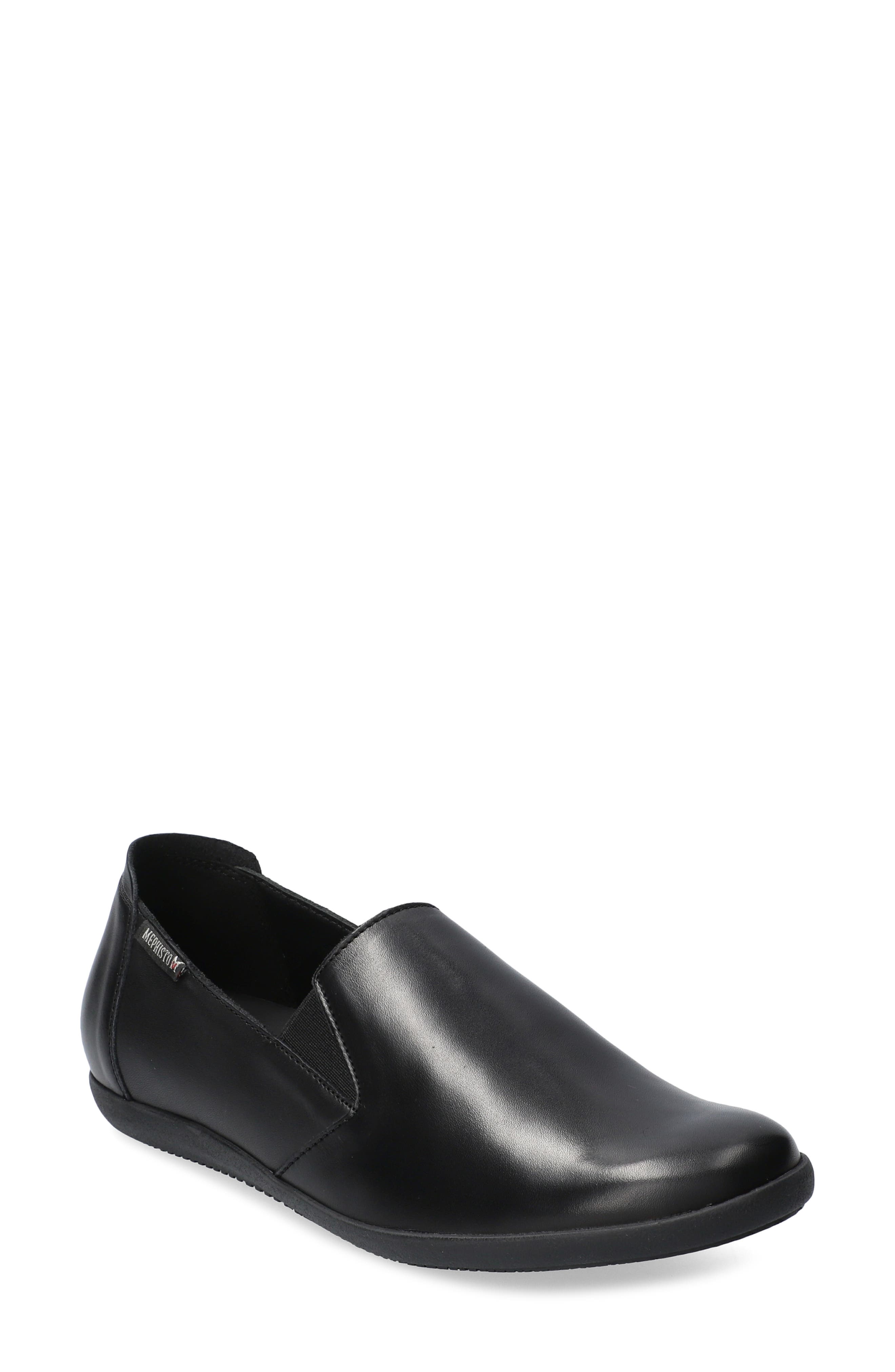 Mephisto Korie Flat, Main, color, Black Premium Leather