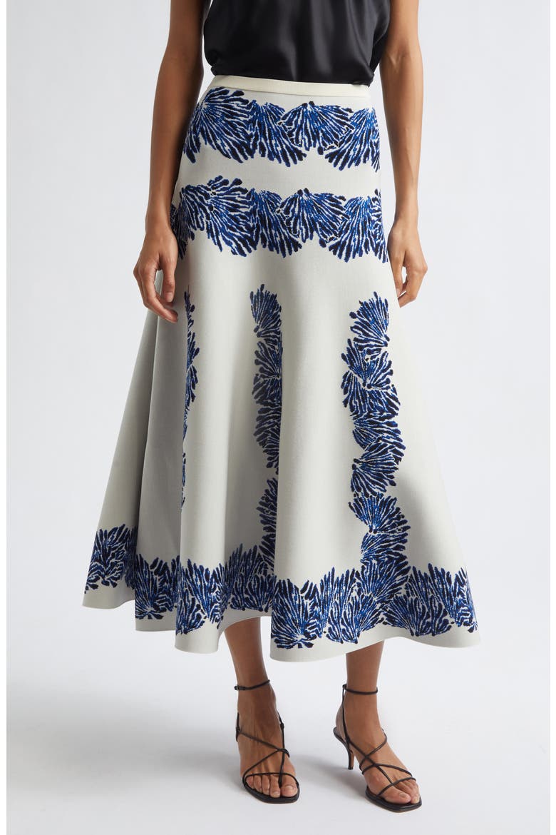 Alessia Jacquard Skirt, Main, color, OCEAN