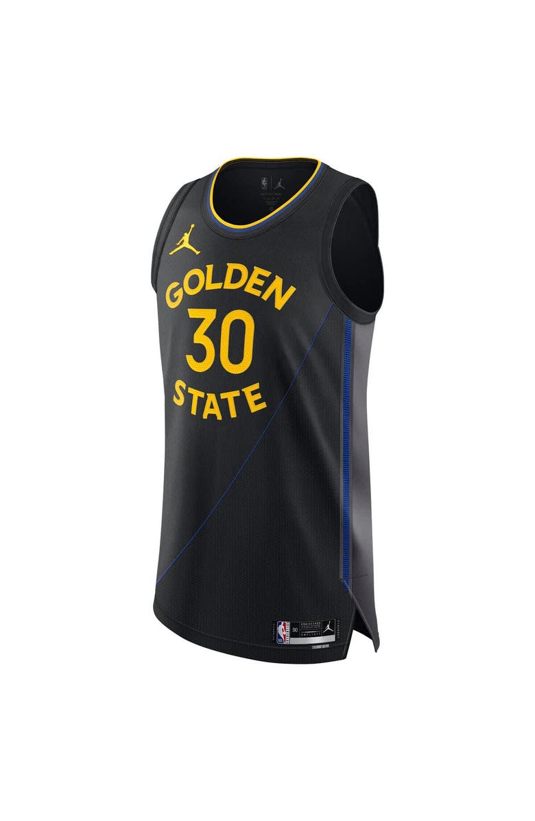 Jordan Brand Men's Jordan Brand Stephen Curry Black Golden State Warriors 2024/25 Authentic Jersey - Statement Edition, Alternate, color, Black