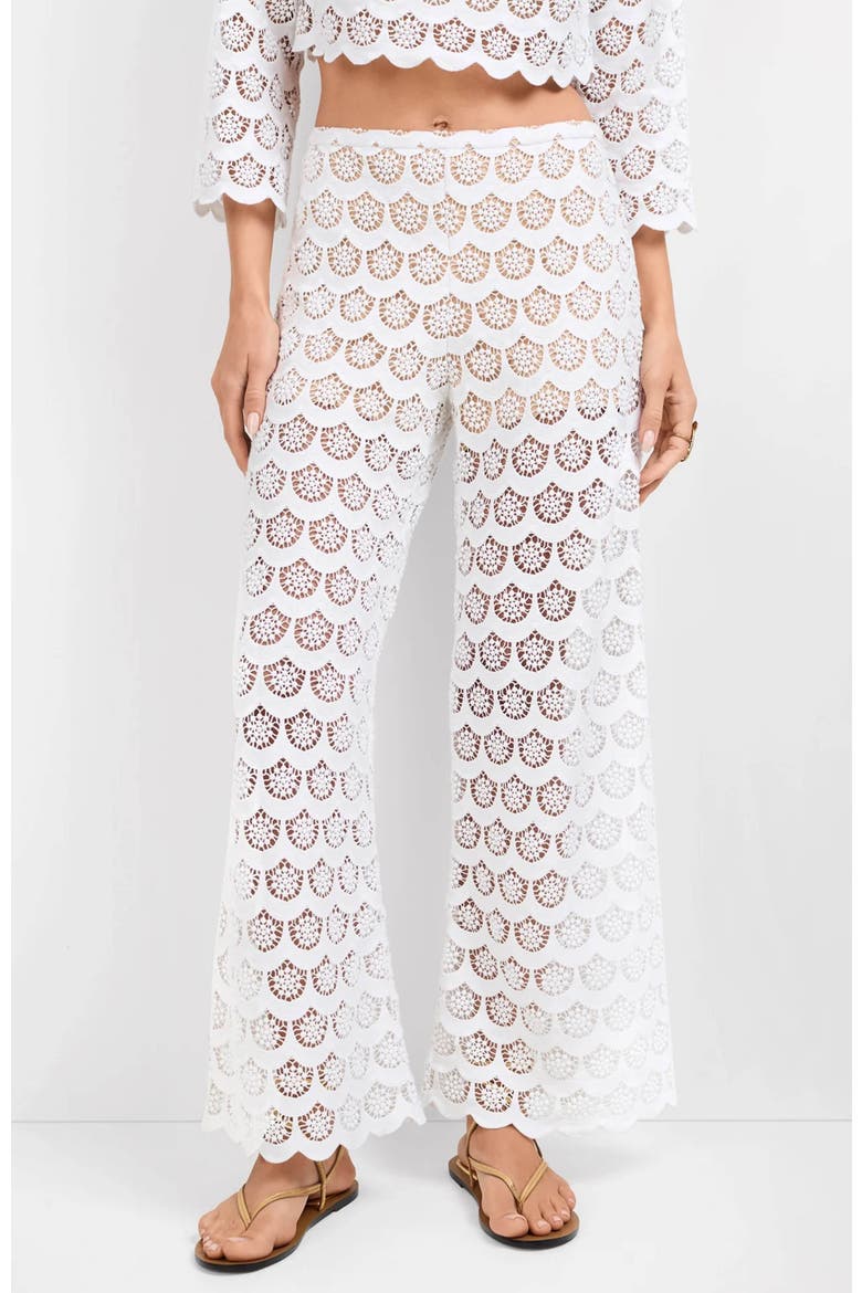 Dzo Dzo Crochet Lace Pant, Alternate, color, White