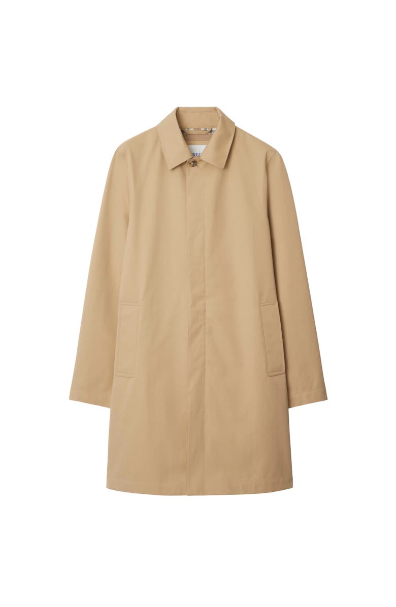Burberry Mid-length Bonded Gabardine Car Coat, Alternate, color, 