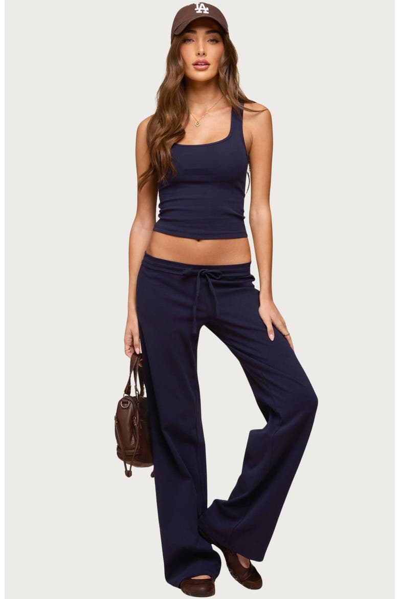Linda Rib Crop Tank, Alternate, color, NAVY