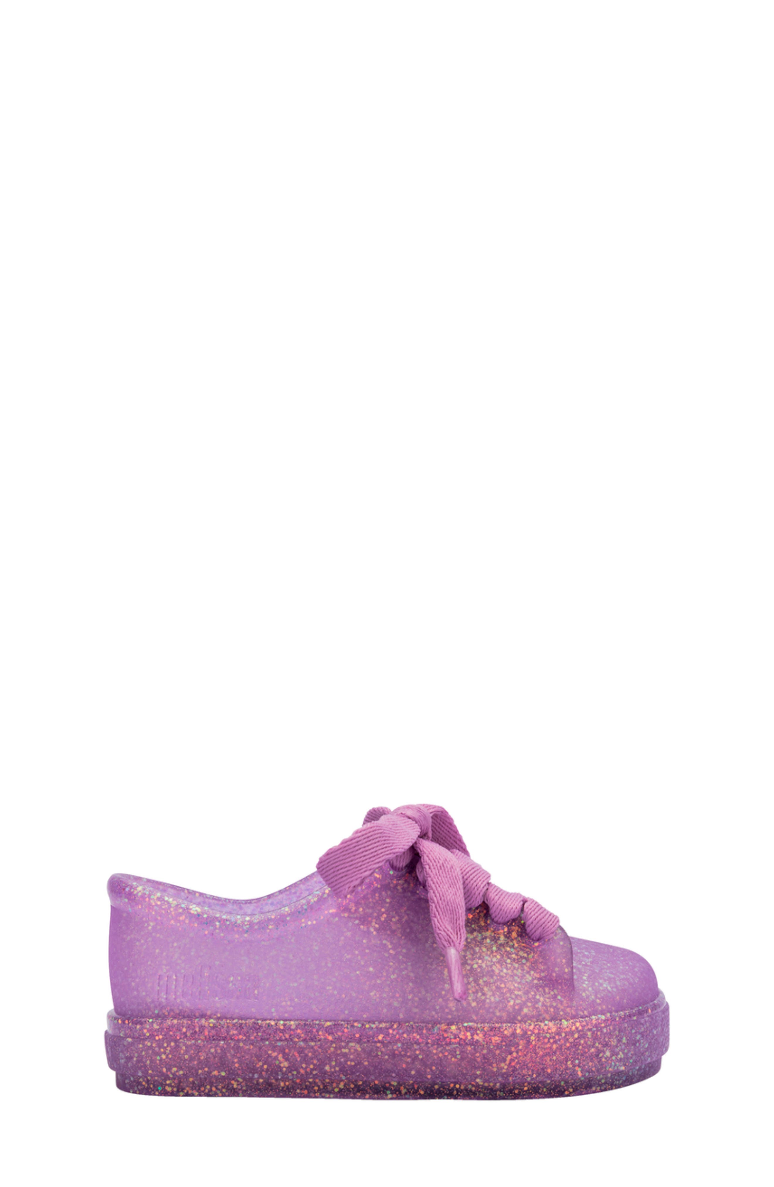 Mini Melissa Kids' Hip Sneaker, Alternate, color, Glitter Lilac