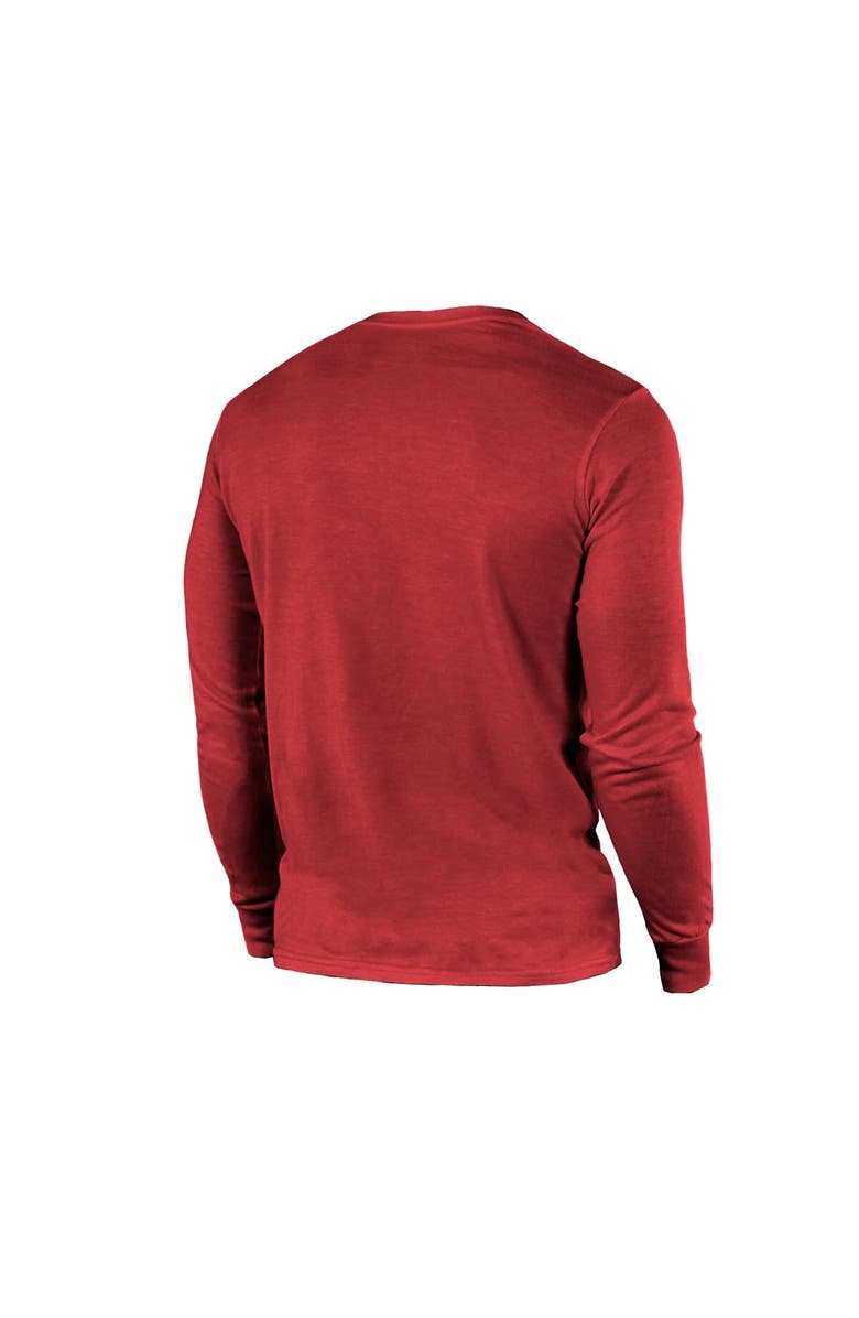 Majestic Threads Men's Majestic Threads Red Kansas City Chiefs Super Bowl LVIII Tri-Blend Long Sleeve T-Shirt, Alternate, color,