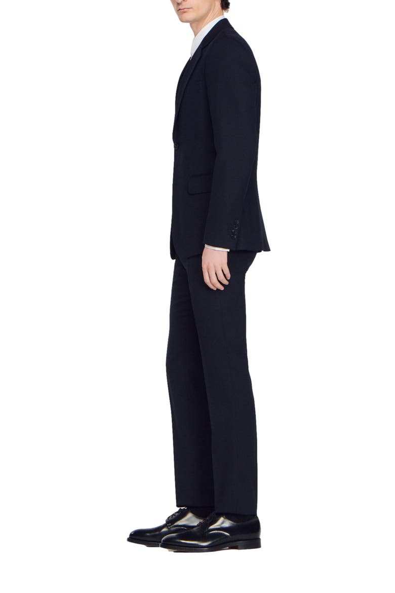 Wool suit jacket, Alternate, color, Navy blue