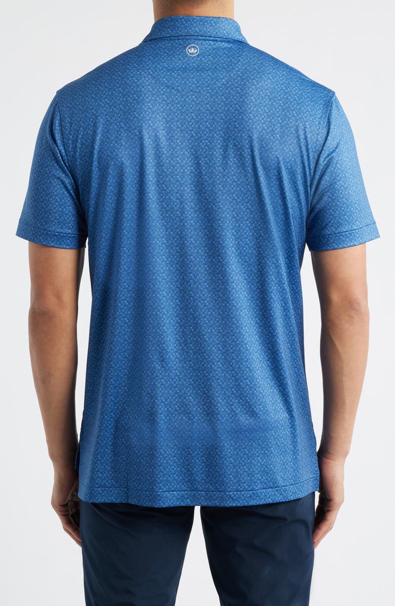 Peter Millar Pole Position Racing Print Performance Jersey Polo, Alternate, color, Windsor Blue