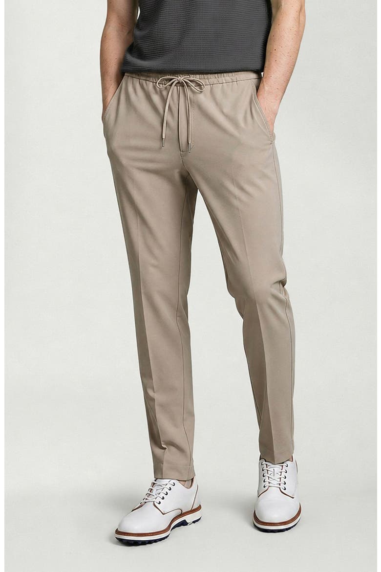 Benji Elastic Waist Pants, Alternate, color, BONE