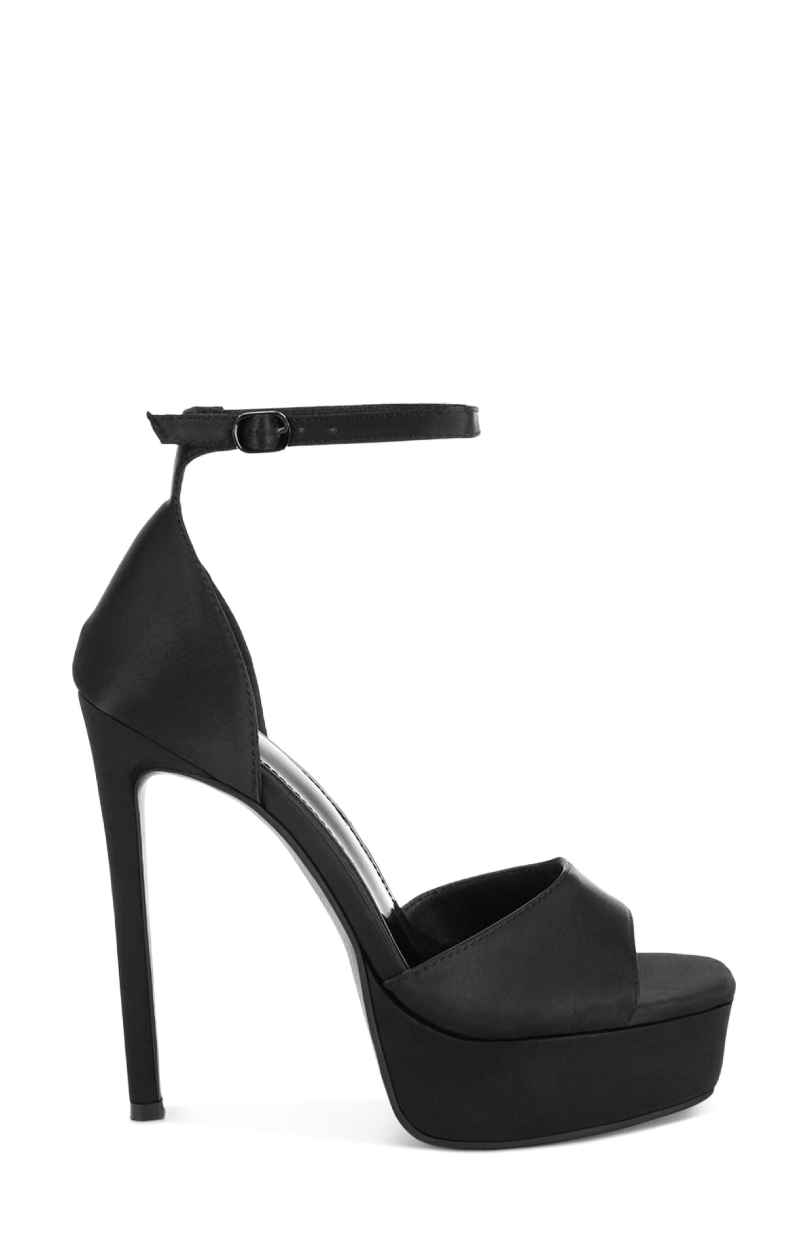 Marshis Platform Sandal, Alternate, color, BLACK SATIN