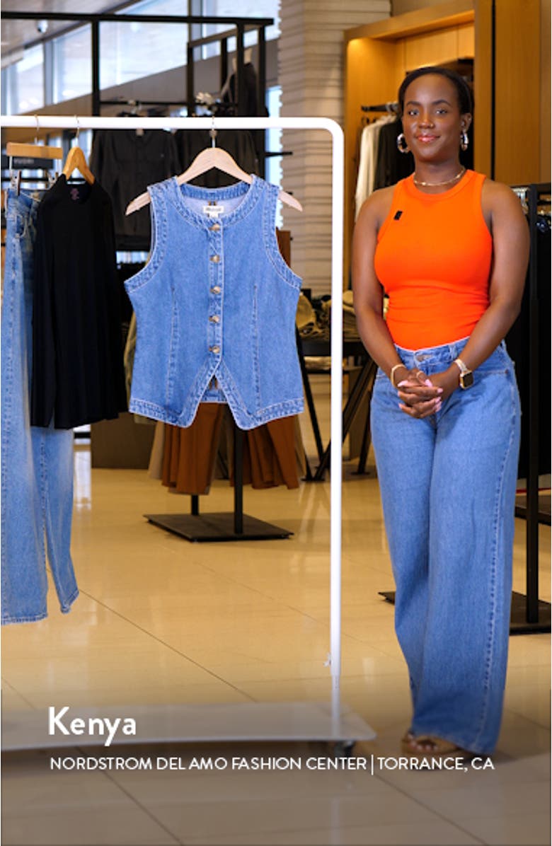 Crewneck Denim Vest, sales video thumbnail