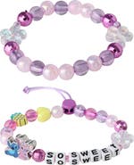 Disney Angel & Stitch Bracelet Set for Girls 2-Piece Official License