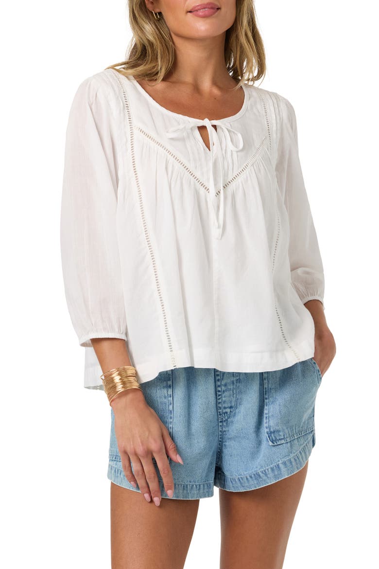 Tomi Cotton Top, Main, color, WHITE