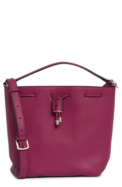 Atena Leather Bucket Bag