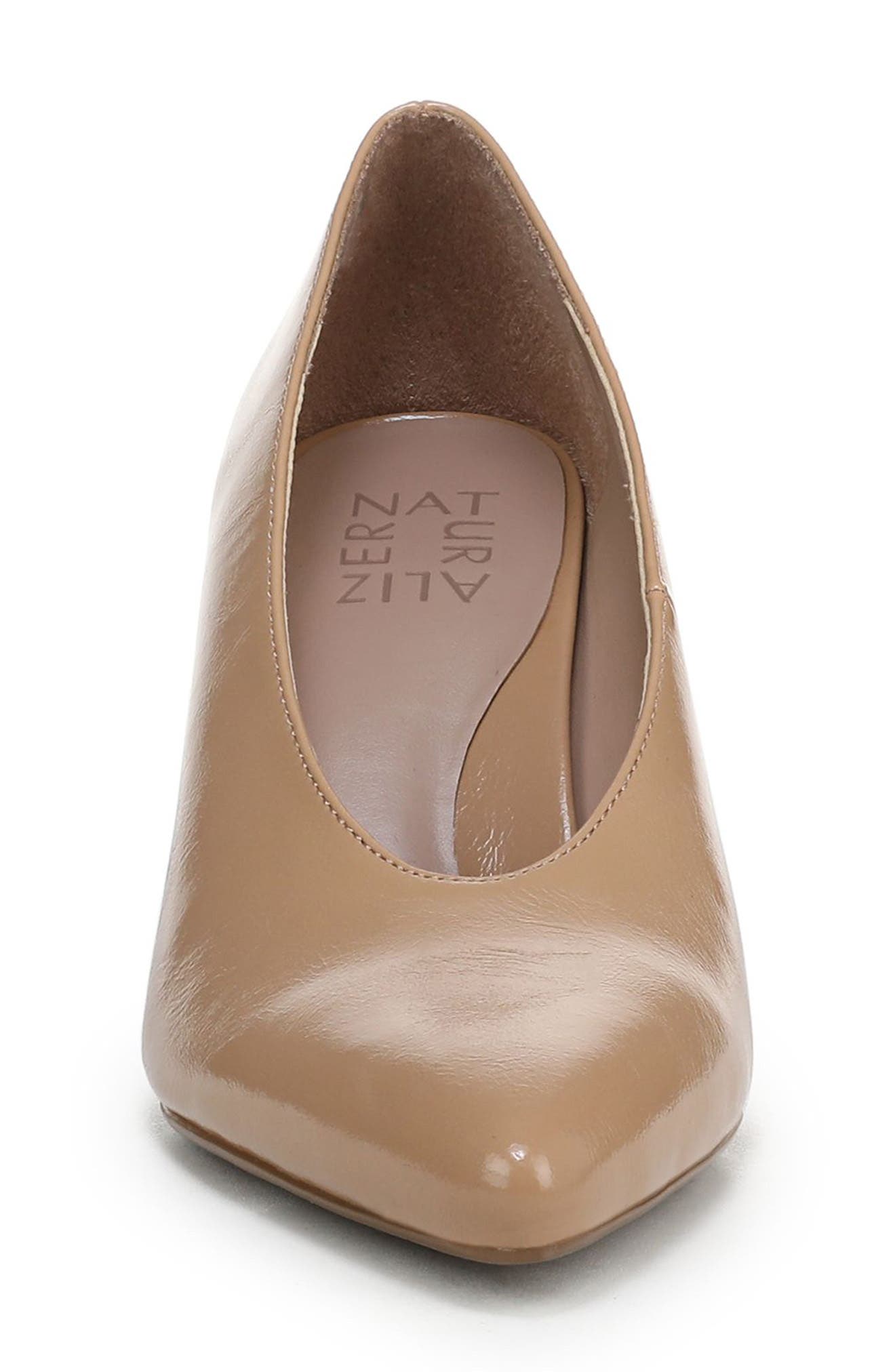 Naturalizer Perry Pointed Toe Pump, Alternate, color, Taupe Faux Leather