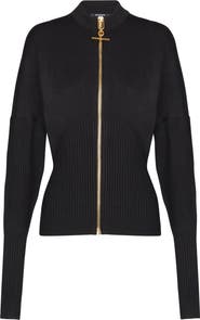 Balmain Zipped knit cardigan
