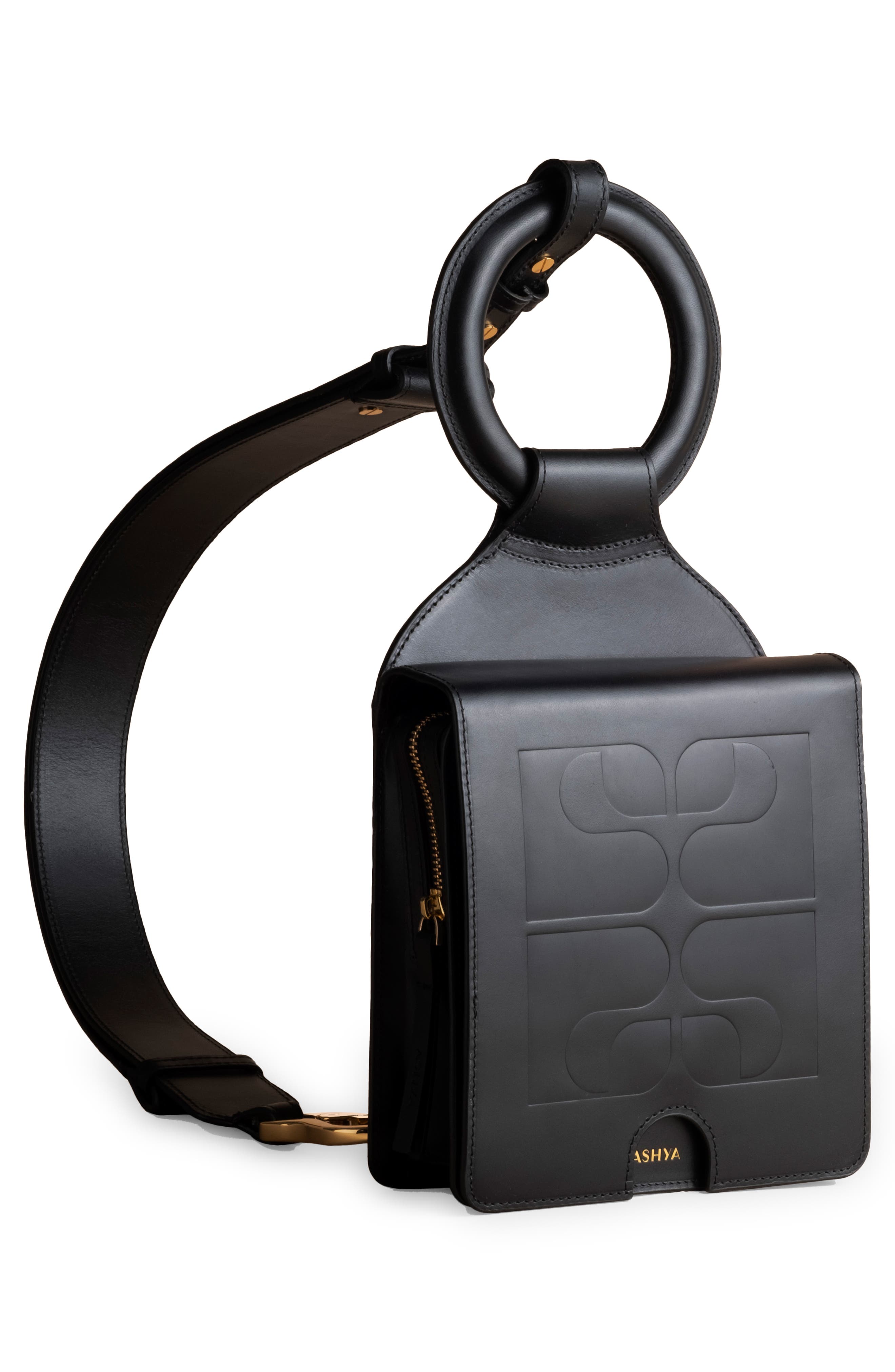 ASHYA Mini Shema Embossed Leather Slingback Bag, Alternate, color, 