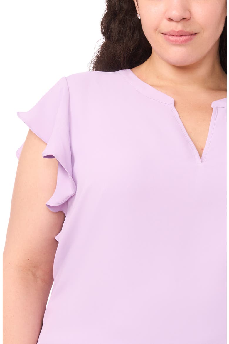 Flutter Sleeve Top, Alternate, color, SOFT LAVENDER