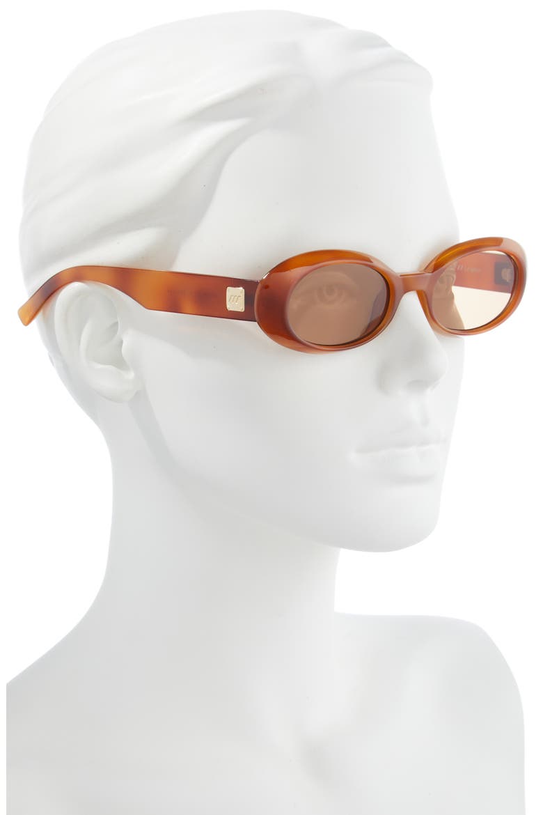 Work It 53mm Oval Sunglasses, Alternate, color, VINTAGE TORT