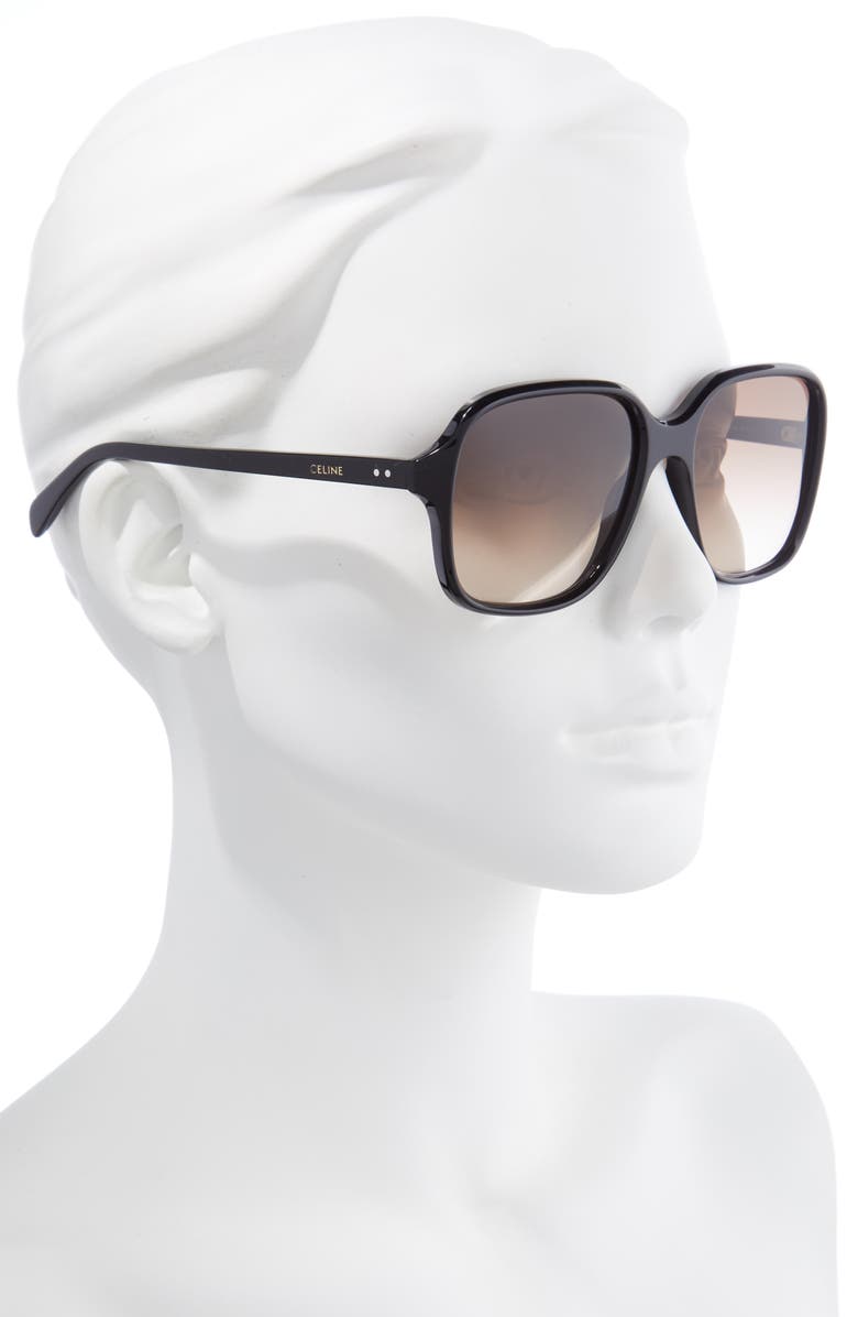 CELINE 57mm Square Sunglasses, Alternate, color, 