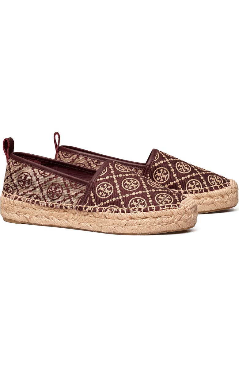 Tory Burch T Monogram Platform Espadrille, Main, color,