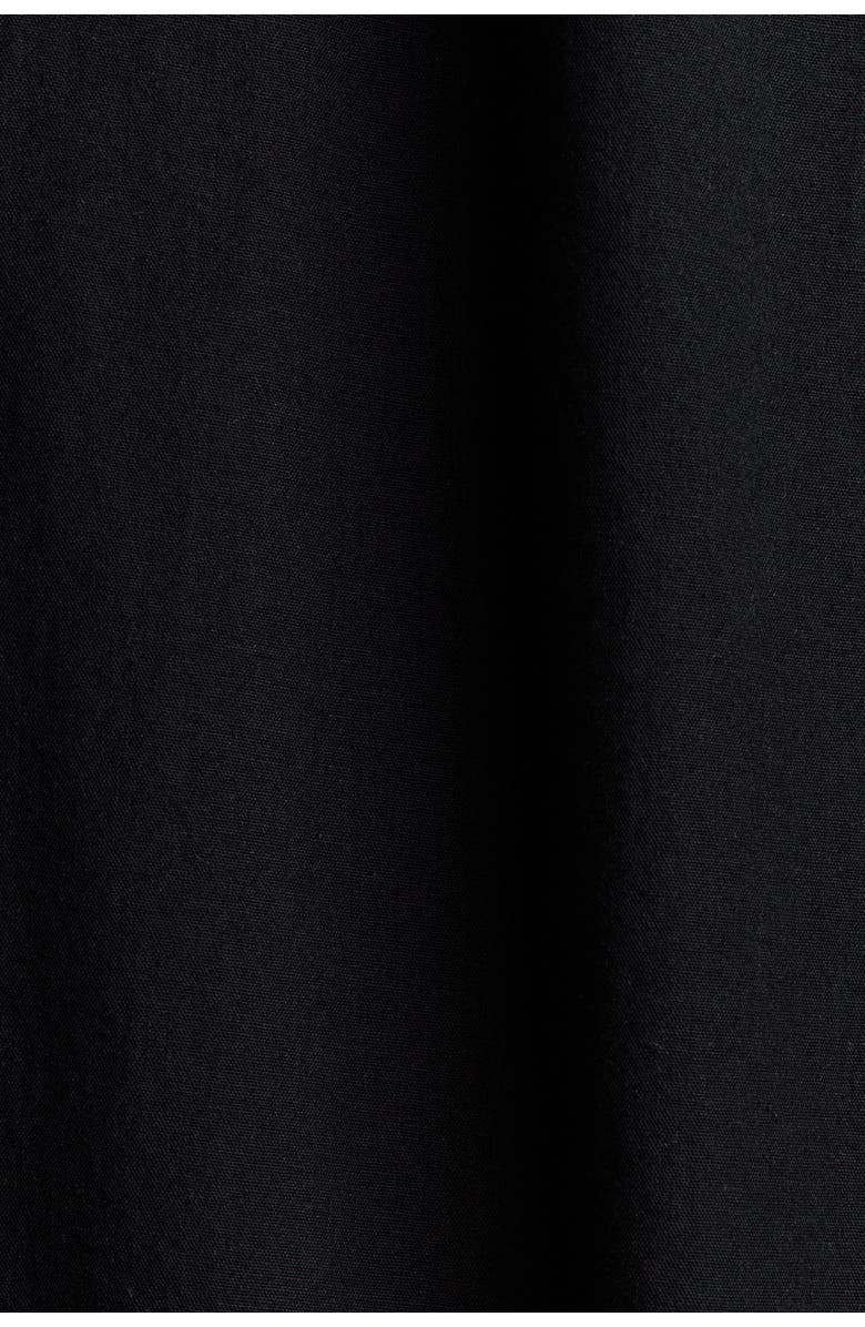 H&M Relaxed Fit Poplin Trousers, Alternate, color, Black