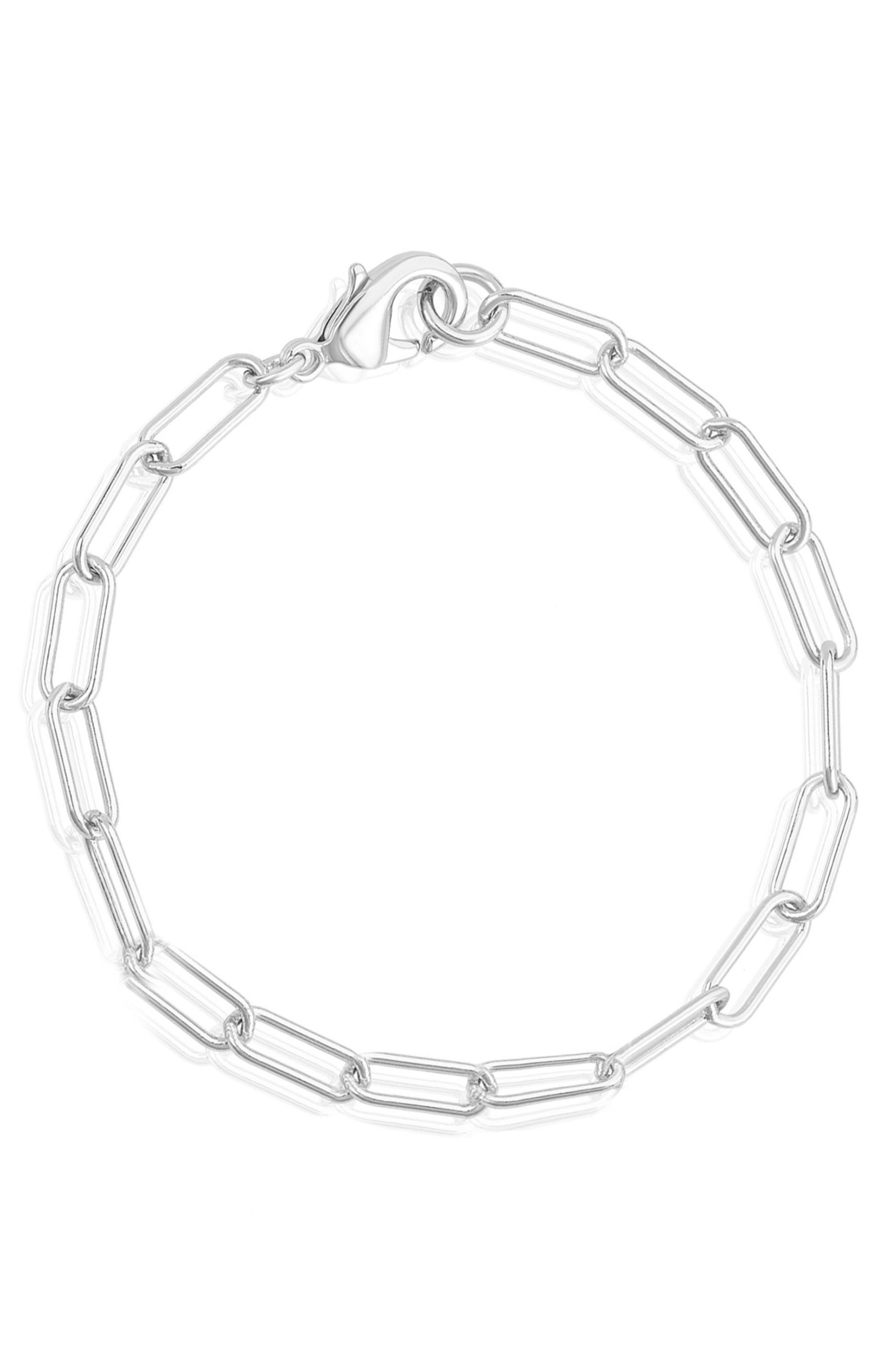 Adornia Water Resistant Paper Clip Chain Bracelet