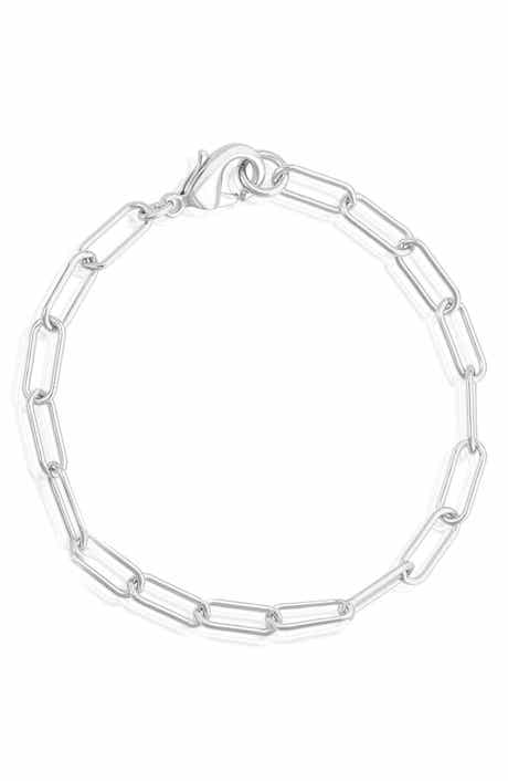Adornia Water Resistant Paper Clip Chain Bracelet