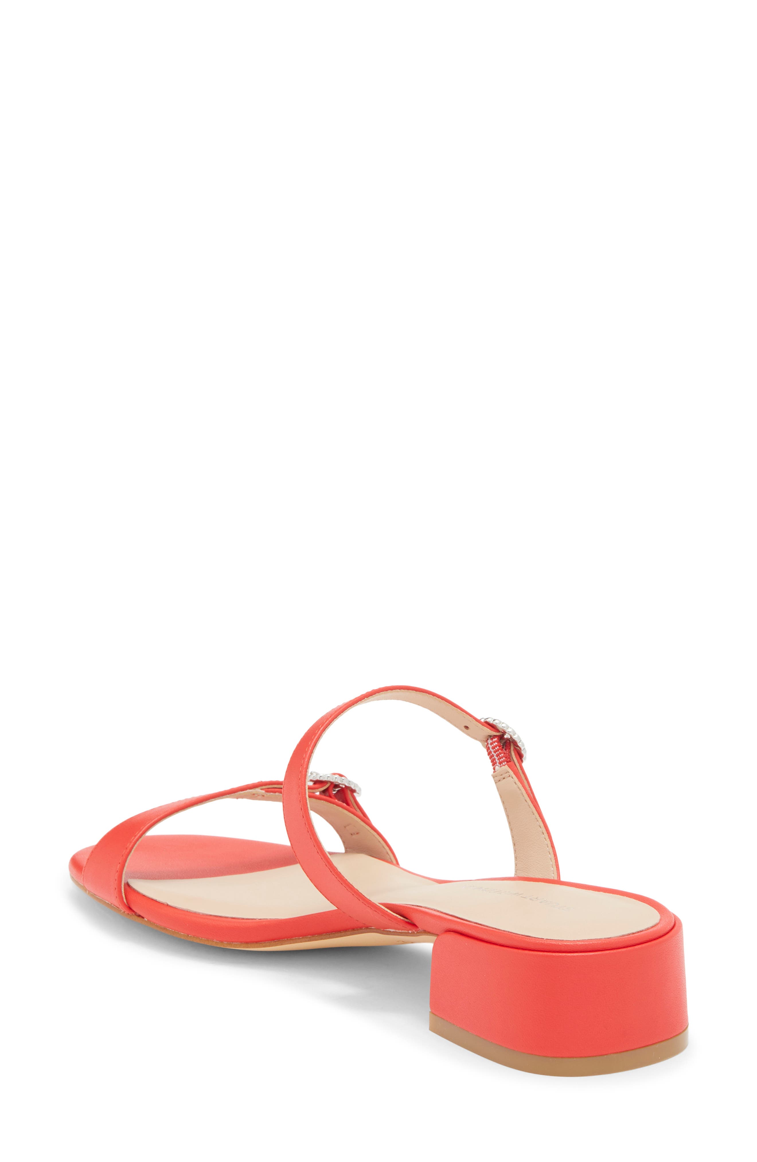 Ginger Crystal Slide Sandal, Alternate, color, POPPY