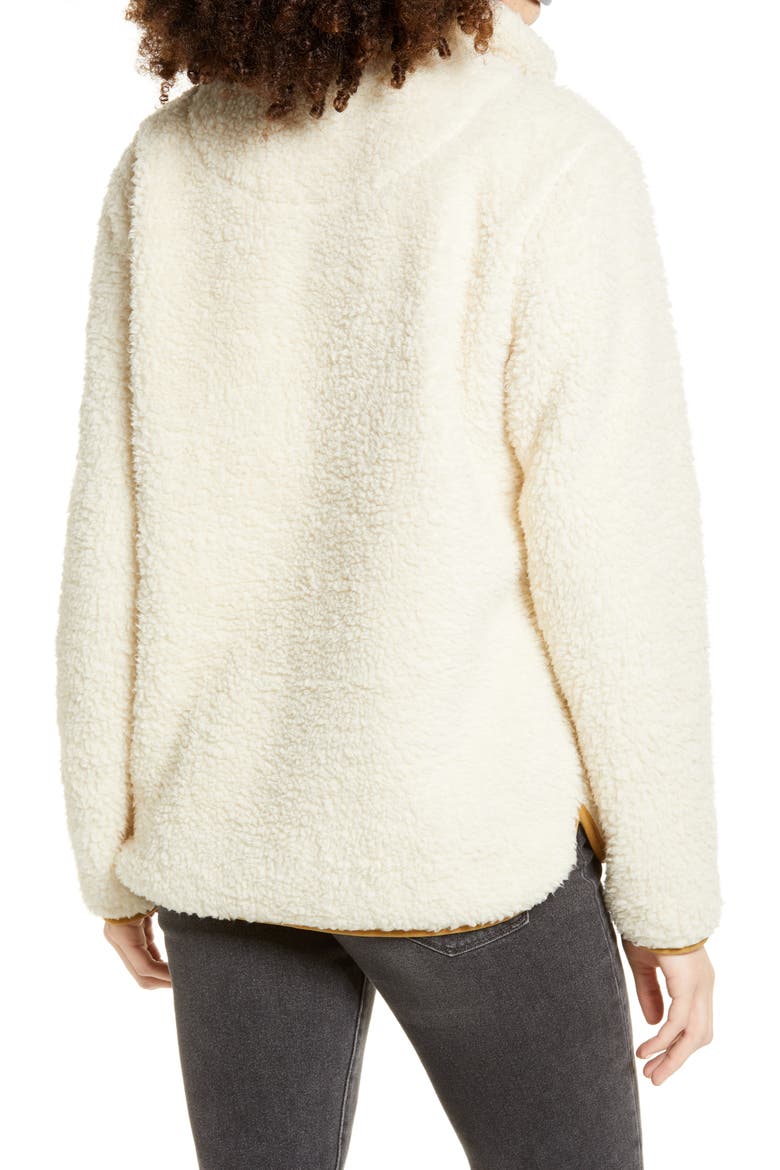 Wubby Fleece Pullover, Alternate, color, IVORY/ LEOPARD
