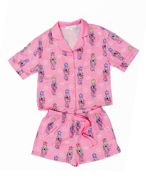 Girls' Silky Graffiti Nutcracker Short Sleeve Shorts Set - Little Kid, Big Kid